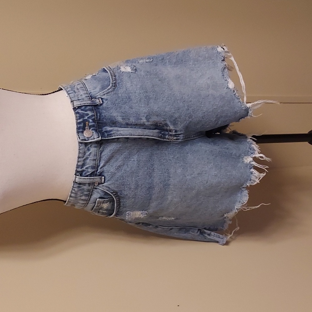 Simple Society Women's Light Blue Jean Shorts